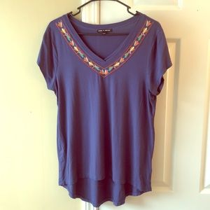 Cable & Gauge Blue/Purple Top ✨